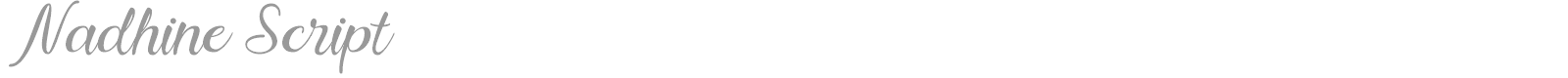 Nadhine Script font preview
